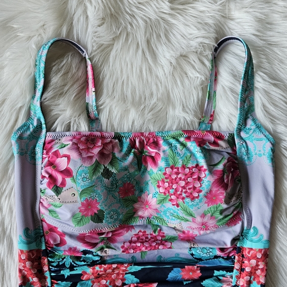 Johnny Was Japer Ruched One Piece Swimsuit - Picture 5 of 16